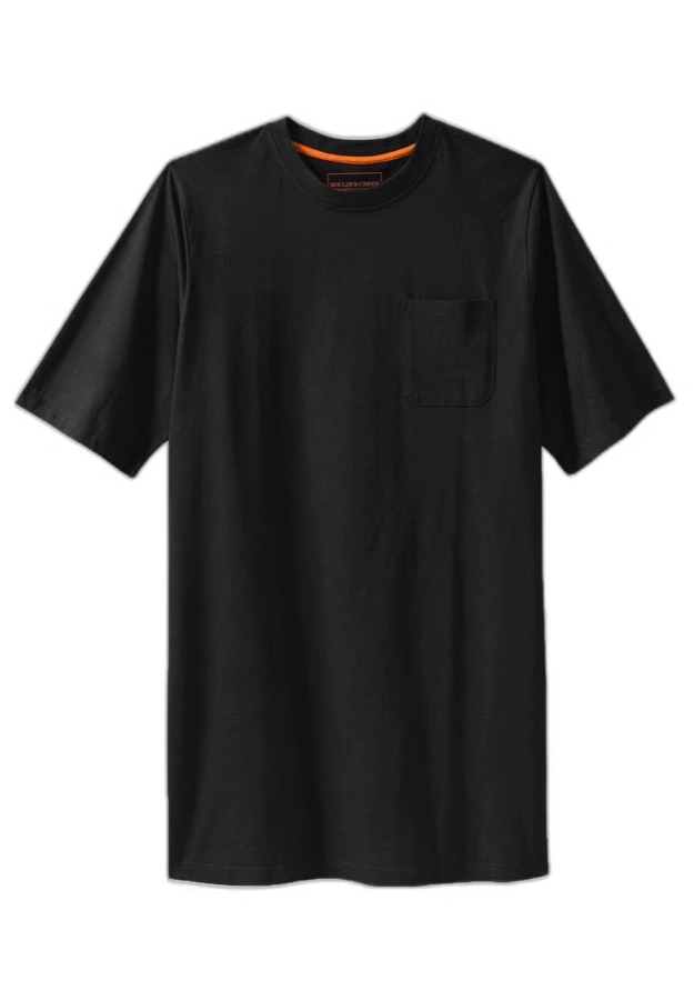 Boulder Creek Heavyweight Longer-Length Pocket Crewneck T-Shirt