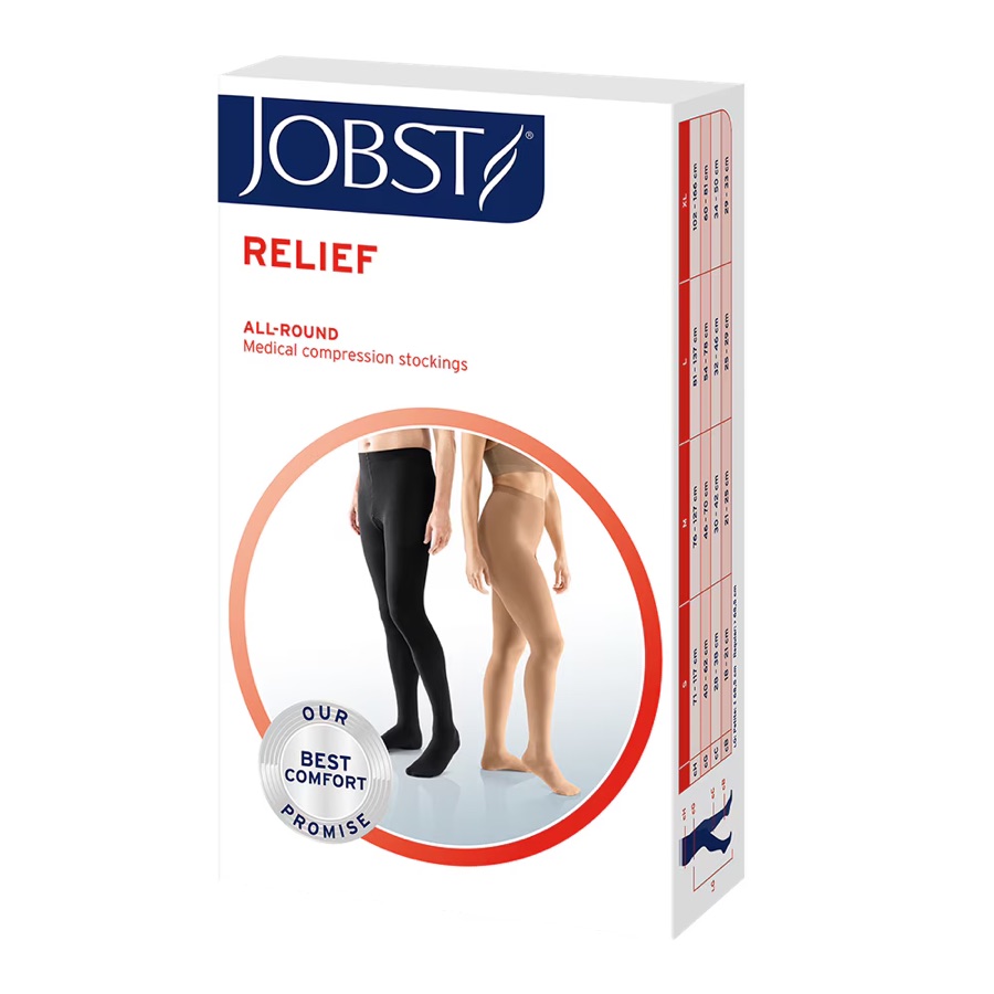 JOBST Relief Knee High Compression Socks, 15–20 mmHg (Full Calf)
