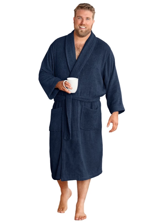 KingSize Terry Bathrobe with Pockets (Big & Tall)