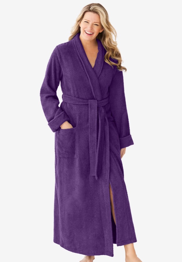 Dreams & Co. Long Terry Robe (Woman Within)